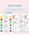 Portable Paint With Water Children Gouache Graffiti Picture Book Cartoon Watercolor Painting Activity Books Set Kids Drawing Toy. 