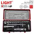 Box Socket Set - Made in Japan - CRV - 18 Pcs - 8-26mm. 