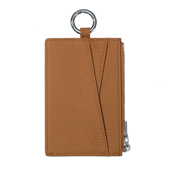 Smart King New Zipper Card Holders for Men and Women Genuine Cow Leather Multifunction Coin Purse