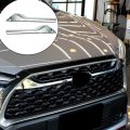 for Toyota Corolla Cross 2020 2021 Chrome Upper Front Center Grille Grill Moulding Strips Cover Trim Car Styling. 