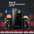 Den-B 2.1 Bluetooth Speaker System with 2 Speakers Surround Sound with Remote Control Black Den B. 