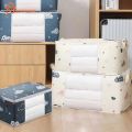 [HOT] Wardrobe Organizer Large Capacity Quilt Storage Bag Clothing Box Bedding Container Polyester Fabric Dustproof Storage Bags. 