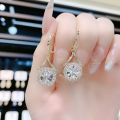 New Ins 2024 Exquisite Crystal Water Drop Dangle Earrings Luxury Zircon Earings for Women Girl. 