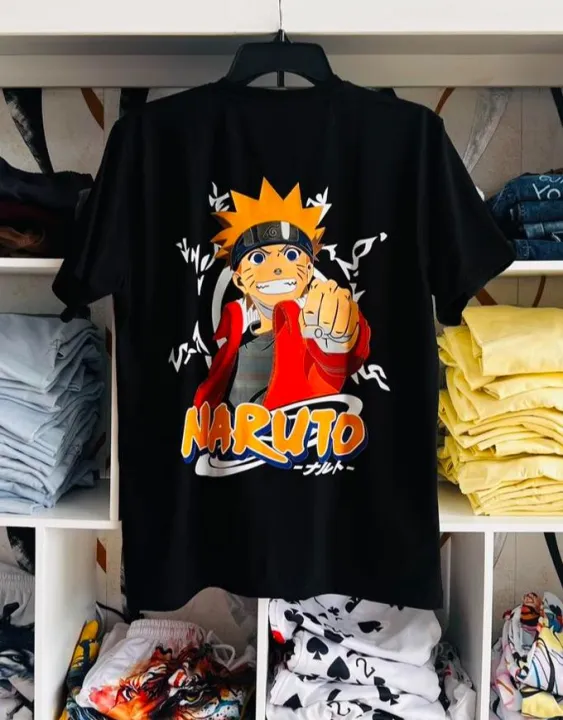 Anime Naruto Anime Design/ Printed oversized Baggy Tshirt 190gsm High quality Material DTF print.
