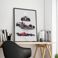【HUT】 2023 Season Retro Formula 1 80S Car F1 Racing Team Print Posters Canvas Painting Wall Art Pictures For Living Room Home Decor. 