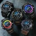 【Miga Plaza】SMAEL Top Brand Fashion Luxury Digital Dual Display Watch Waterproof PU Strap LED Light Running Second Sports Casual Men's Watch. 