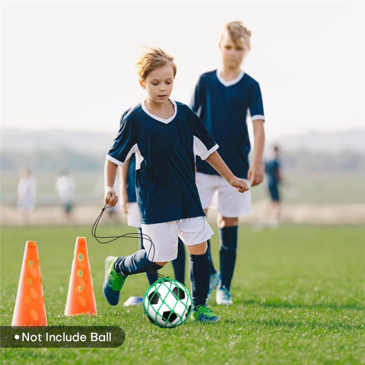 2PCS%20Football%20Kick%20Trainer%20Soccer%20Ball%20Net%20,%20Green%20-%20Image%204