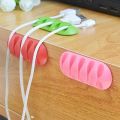 Silicone Cable Organizer USB Data Cable Winder Flexible Cable Management Cord Clips For Mouse Headphone Earphone Car Wire Holde. 