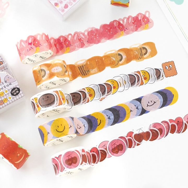100pcs/lot%20Cute%20Bread%20Washi%20Tape%20Kawaii%20Decorative%20Masking%20Scrapbooking%20Sticker%20Japanese%20Stationery%20-%20Image%204