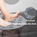 Round Silicone Non-slip Bathroom Mat, Safety Shower Mat, Massage Mat, Floor Drain Suction Cup, Bathroom Mat Soft And Absorbent. 