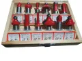 Router Bits Set 12 Pcs - 12.7mm (1/2"). 