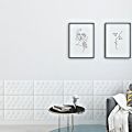 Anti-collision 23.6"x11.8" PE for Bed Headboards Bathroom Self Adhesive Background Soft Cushion Wall Panels Wall Decoration Peel and Stick Foam Wall Sticker. 