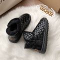 New Non-Slip Waterproof Women's Warm Winter All-Matching Snow Boots Women 2024 Fashionable Fleece-Lined Shoes Thick Cotton Shoes. 