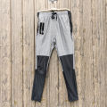 D-Blaq Men's Tracker Zipper Joggers in Grey. 