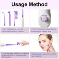 1Pcs High Frequency Facial Argon Ear Shap Electrode Nozzle Attachment Tubes Face Massager Purple Light Face Skin Care Violet. 