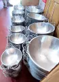 Ceylon Aluminum Deep Frying Pan-cooking pan Round Pot Kitchen Cook Wok Fry New  Polish Athili  Porikkan Satti. 