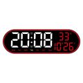 wall clock 15 Inch Large Digital Wall Clock Colorful Frame LED Clock Snooze Electronic Dual Alarms Clock with Temp Date Time Week Display. 