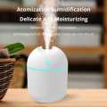 250ML Mini White Ultrasonic Air Humidifier Romantic Light USB Essential Oil Diffuser Car Purifier Aroma Anion Mist Maker. 