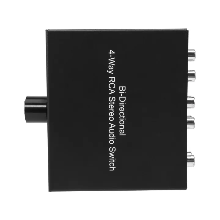 Kqueebee 4-Way Stereo L/R Sound Channel Bi-Directional Audio Switcher ...