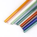 1pc Reusable Glass Straws Colorful Drinking Straw Eco-friendly High Borosilicate Glass Straw Party Favors Bar Drinkware. 