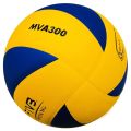Original Mikasa MVA300 Size 5 Volleyball Ball Match Training Soft PU Volleyball Outdoor and Indoor Volleyball/FREEE Inflator. 
