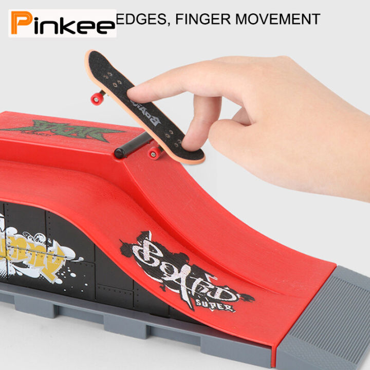 Skateboard%20Ramp%20Parts%20for%20Tech%20Decks%20Fingerboard%20Finger%20skateboard%20Parks%20Gift%20For%20Kids%20-%20Image%207