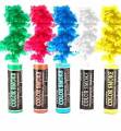 1pc Party Colour smoke bomb grenade (colours - green, blue, yellow, purple, and red). 
