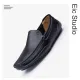 【ALLGOOD】Eic Plus Size 46 47 Men's Cow Leather Loafers Moccasins Shoes Casual Driving Shoes Slip on Flat Shoes for Men Kasut Lelaki(Black,Blue,Brown). 