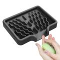 Sink Silicone Tray With drain Soap Sponge Storage Holder Countertop Sink Scrubber Brush Soap Storage Rack Kitchen Organizer. 