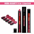 Huda Beauty 5in1 Matte Finish Lipstick - First Copy. 