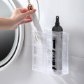 Curling Iron Organizer Bathroom Wall-mounted Hair Straightener Holder Perforation-free Hair Tools Makeup Storage Box. 