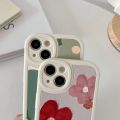 Olige Case For iPhone 14 Plus 13 12 11 Pro XS Max X XR 8 7 6 6S Plus Trendy Korean Flower Angel Eyes Camera Lens Protector For Couple Soft Phone Case Back Cover. 