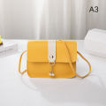 Contrast Women Shoulder Bag Simple Pearl Pendant Luxury Designer Handbag Messenger Bag Small Square Crossbody Mobile Phone Purse Moyao. 