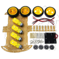 Arduino 4WD Car Chassis Kit, Robot Kit, Robot Car, Smart Chassis Kit With 4 TT Motor, Smart Robot Car Chassis DIY Learning Kit. 