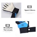 Full Finger Goalkeeper Gloves Football Keeper Protective Glove Outdoor Soccer Goalie Equipment Non-slip Damping Breathable Children adults Sarung tangan penjaga bola sepak. 