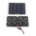 Solar Panel Vent Fan Outdoor 2 Fans 100W 20V Green Energy Portable. 