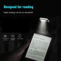 Book Light Double As Bookmark-Clip On LED Reading Light-Flexible E-Reader Light With USB Rechargeable. 