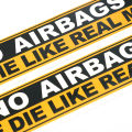 1 Pcs Decal Safety Warning Rules Decal PVC Car Stickers Auto NO AIRBAGS WE DIE LIKE REAL MEN for Car Audi Honda Toyota KIA. 