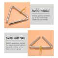 Music Triangle Instrument Set,with 3 Pack Triangle 4 Inch. 