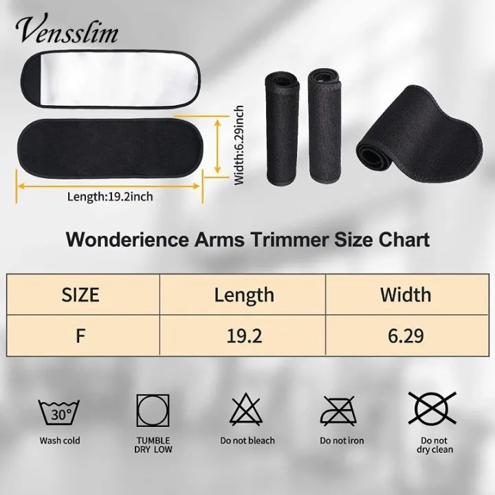 Vensslim%201%20Pair%20Arm%20Trimmers%20Sauna%20Wrap%20Women%20Arms%20Sweat%20Hot%20Neoprene%20Bands%20Workout%20Slimming%20Fat%20Burner%20Trimmer%20Belt%20Corset%20-%20Image%202