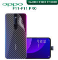 Carbon Fibre Clear back sticker for For OPPO F11 / F11 Pro. 