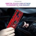 xprmy for Samsung Galaxy M31 phone Case Luxury Armor Shockproof TPU PC 2 in 1 360 Degree Rotating Holder Ring Back Cover. 