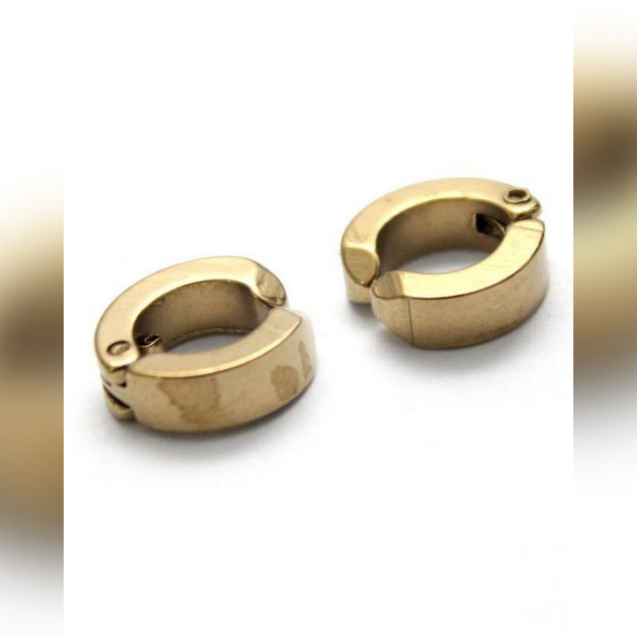 Men's Gold Color Earrings | Daraz.lk