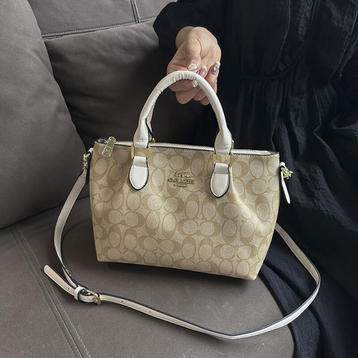 Leiyan%E3%80%902025%20Version%E3%80%91%20(Premium%20Quality%20)%202023%20New%20Original%20COACH%20Handbag%20Women's%20PU%20Leather%20Tote%20Bag%20Single%20Sling%20Bag%20Black%20Cross%20Body%20Shoulder%20Bag%20Korean%20Fashion%20Student%20Large%20Capacity%20Shopping%20Bag%20-%20Image%204