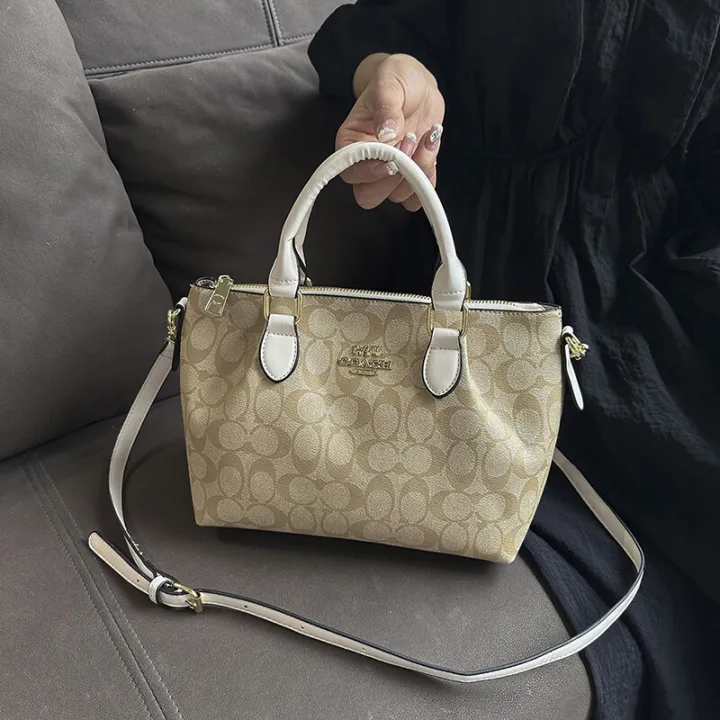 Leiyan%E3%80%902025%20Version%E3%80%91%20(Premium%20Quality%20)%202023%20New%20Original%20COACH%20Handbag%20Women's%20PU%20Leather%20Tote%20Bag%20Single%20Sling%20Bag%20Black%20Cross%20Body%20Shoulder%20Bag%20Korean%20Fashion%20Student%20Large%20Capacity%20Shopping%20Bag%20-%20Image%204