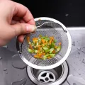 1Pc Water Sink Filter Shower Drain Hole Anti Blocking Mesh Stainless Steel Sink Strainer Floor Drain with Handle Kitchen Gadgets. 