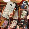 ring protective Phone Case For LG V50S Phone Holder Wristband Anti-knock Anti-dust Dirt-resistant Lanyard Durable Flower. 