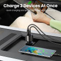 UGREEN 63W Car Charger PD QC 3.0 PPS 45W USB Type C Fast Charging for iPhone 14 13 Samsung Xiaomi Mobile Phone Charger. 