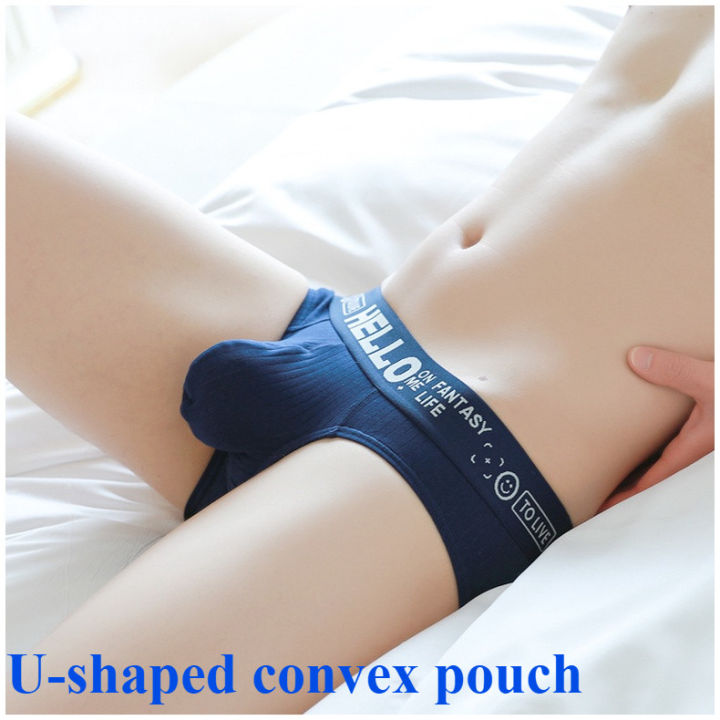 New Men's All Cotton Trendy 3D Bag Antibacterial Triangle Pants Sports Breathable Youth Comfortable 3065-SJ