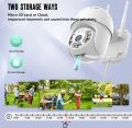 5MP HD PTZ IP Camera Wi-Fi Outdoor 1080P Wifi Security CCTV Camera AI Tracking Audio 4X Digital Zoom with Full HD. 